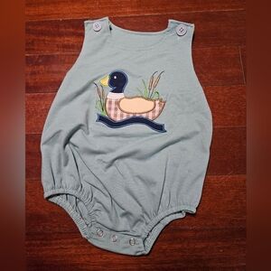 Duck Appliqué Baby Romper Bubble Size 2T